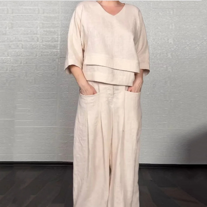 Clara | Ensemble Minimaliste Ample en Deux Pièces