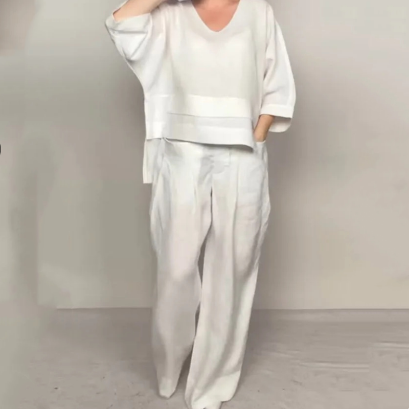 Clara | Ensemble Minimaliste Ample en Deux Pièces