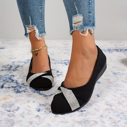 Lavande - Ballerines Élégantes avec Talon Wedge