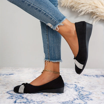 Lavande - Ballerines Élégantes avec Talon Wedge