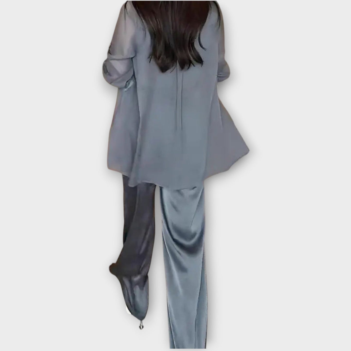 Ensemble Élégant en Trois Pièces avec Coupe Détendue