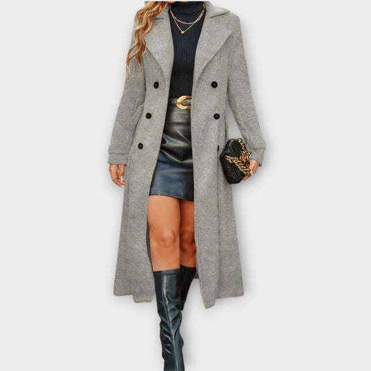 Manteau d'Hiver Élégant Longline