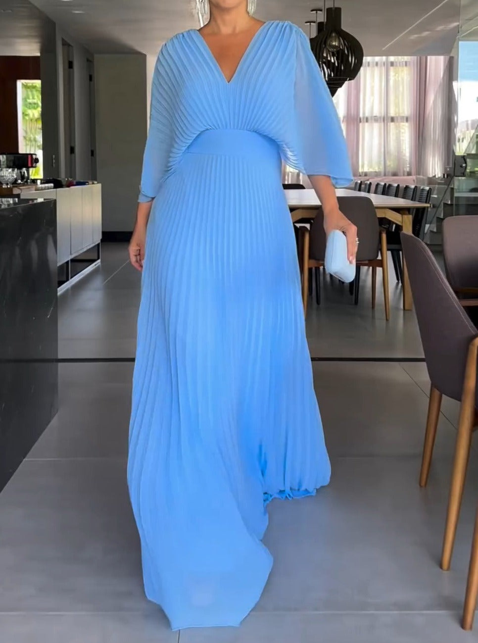 Jennifer | RIA™ Robe Maxi Canallée Flottante
