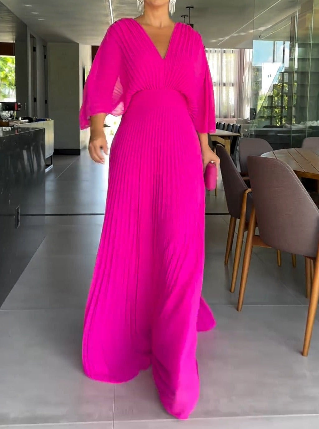 Jennifer | RIA™ Robe Maxi Canallée Flottante