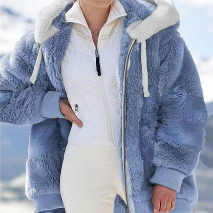 Alexa | Veste d'Hiver avec Capuche et Fermeture Éclair