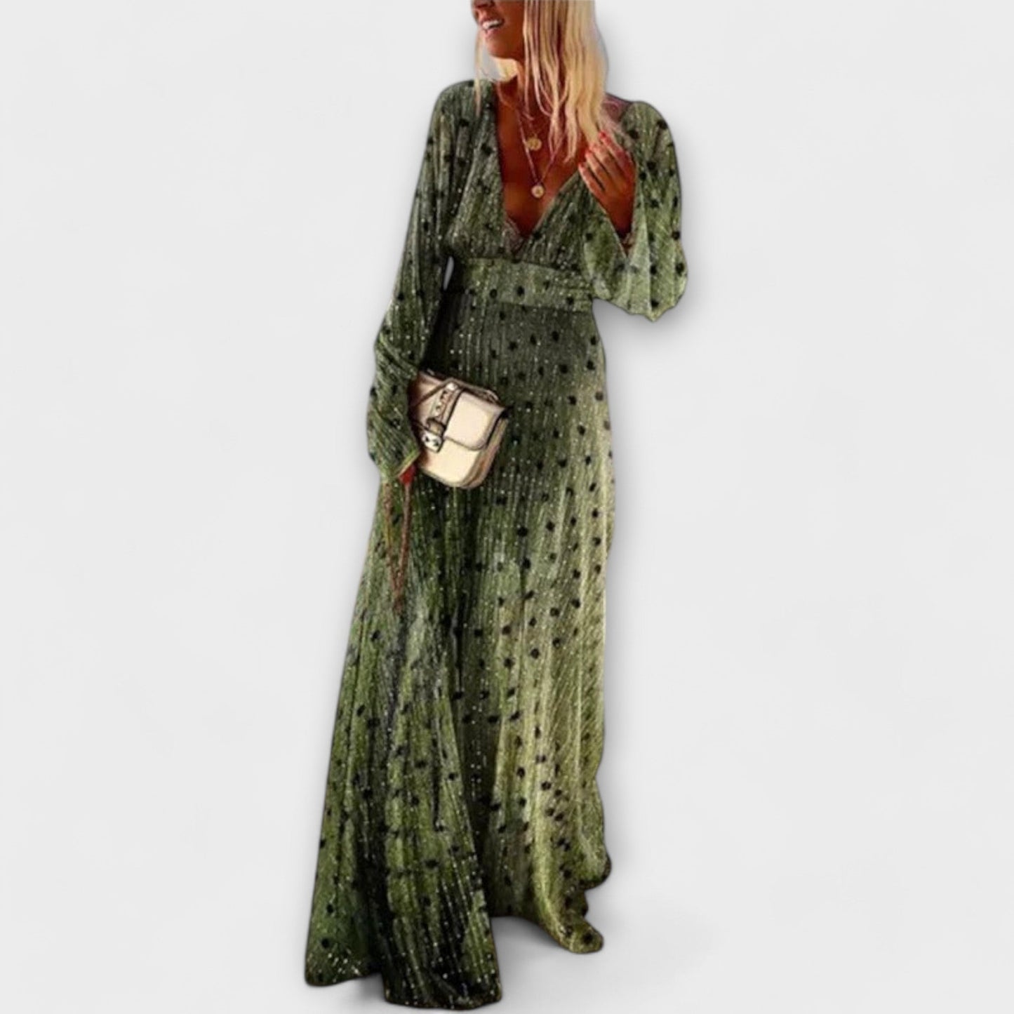 Robe élégante à pois