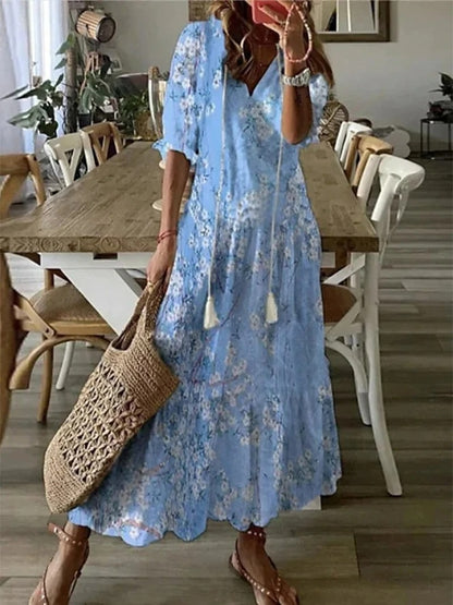 Dianna - Robe Boho avec camouflage du ventre