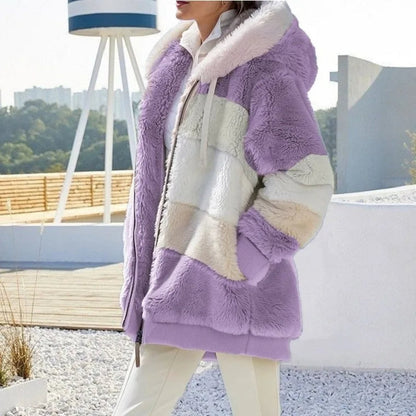 Alexa | Veste d'Hiver avec Capuche et Fermeture Éclair