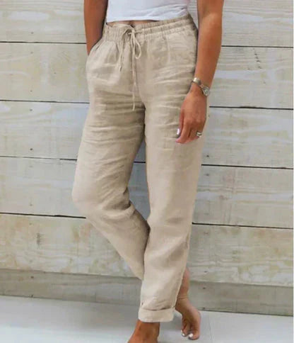 LUMIÈRE | PANTALONS À CORDON DE SERRAGE CONFORTABLES