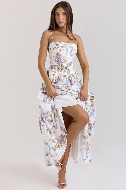Kessara - Robe Maxi d'Été Élégante avec Bretelles Spaghetti